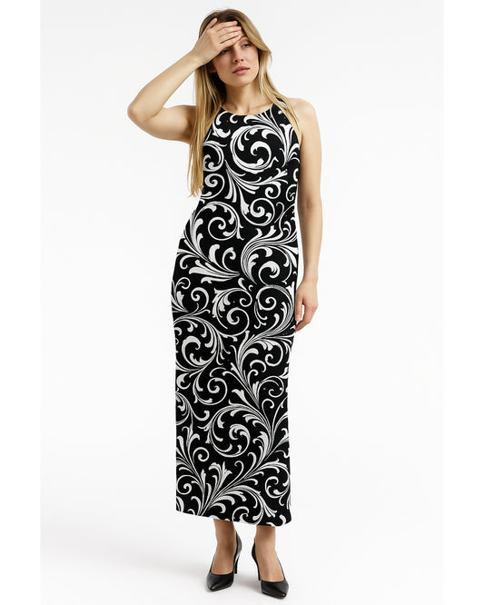 Midnight Swirl Bodycon Dress