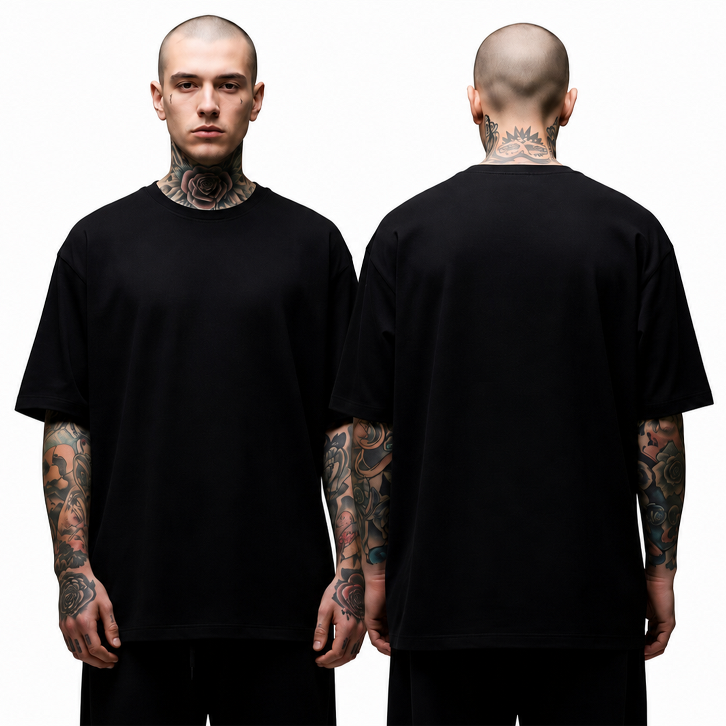 Solid Oversized T-shirts