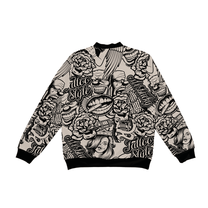 Tattoo Style Bomber Jacket