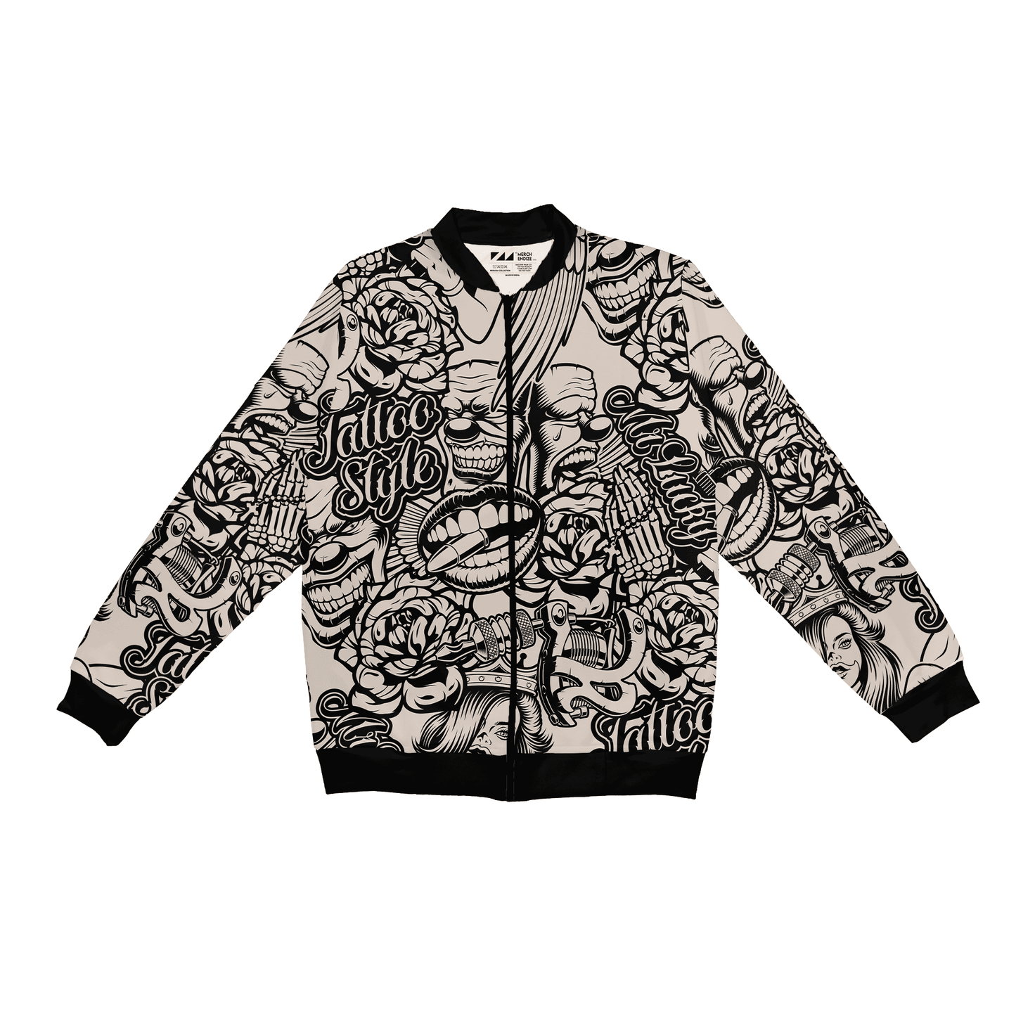 Tattoo Style Bomber Jacket