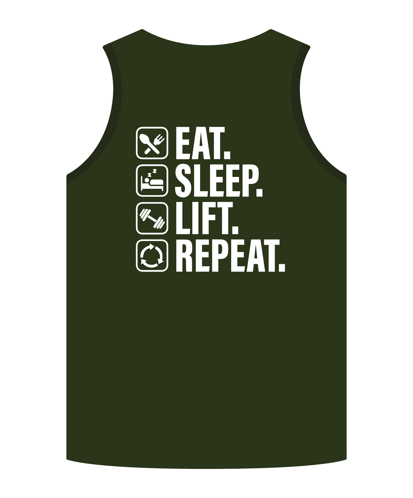 Eat Sleep Lift Repeat Sleeveless T-shirt