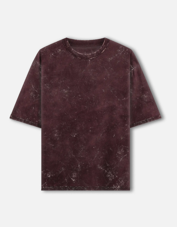 Acid wash oversized T-shirts