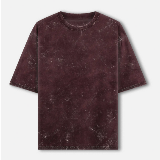 Acid wash oversized T-shirts