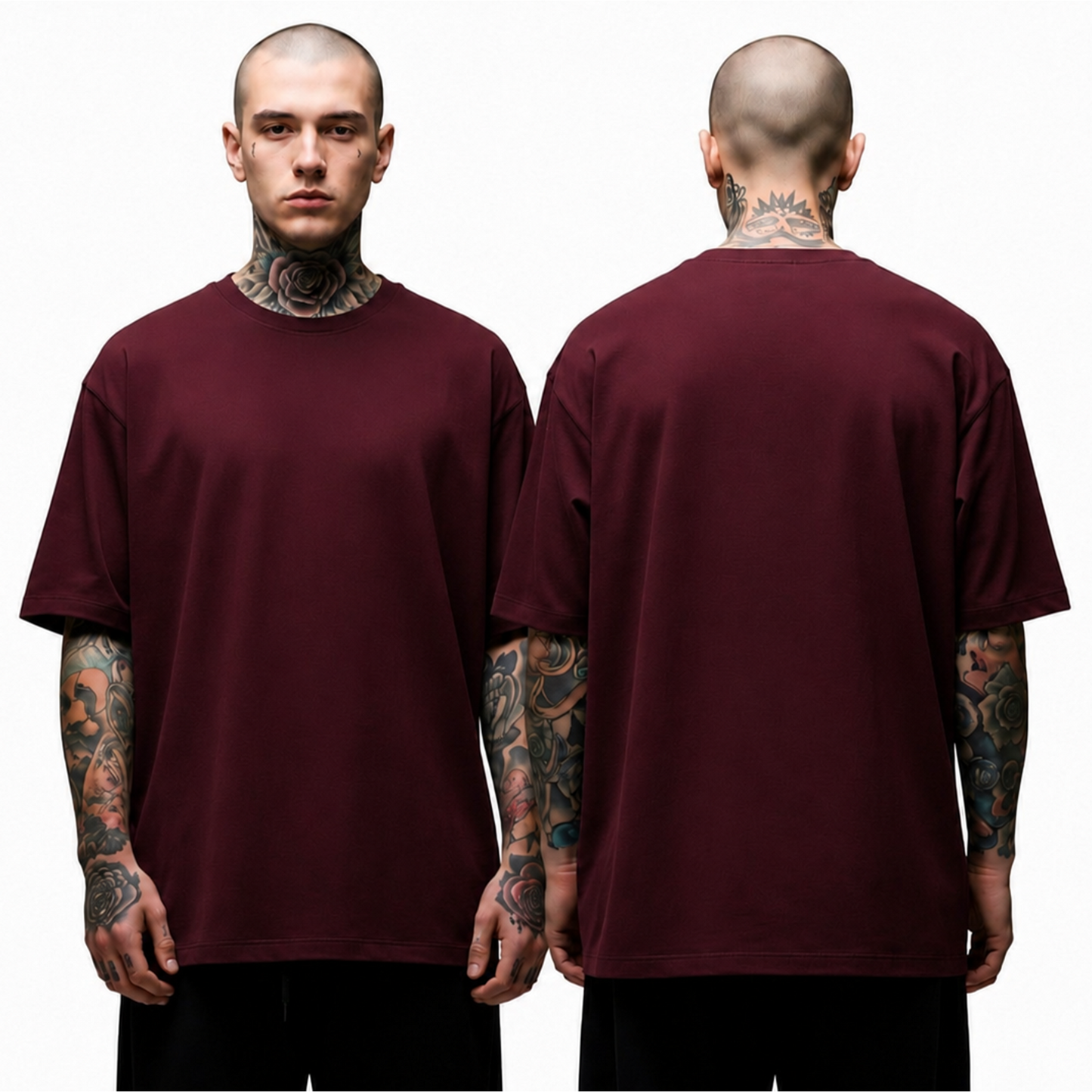 Solid Oversized T-shirts