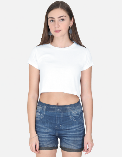 White Crop Top