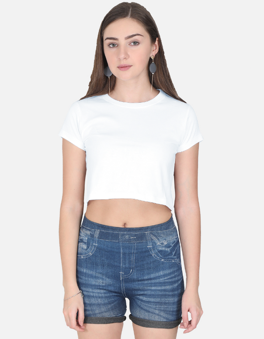 White Crop Top