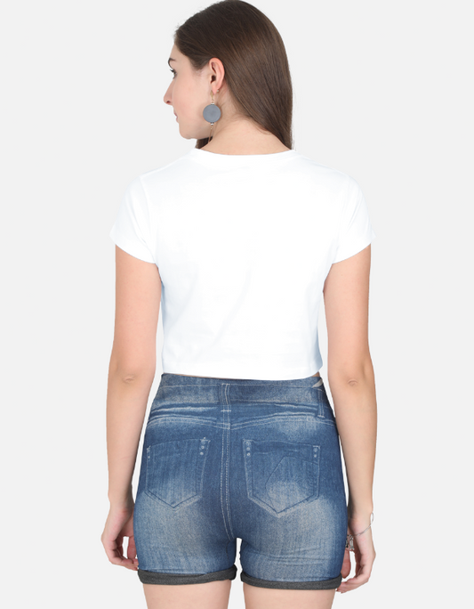 White Crop Top