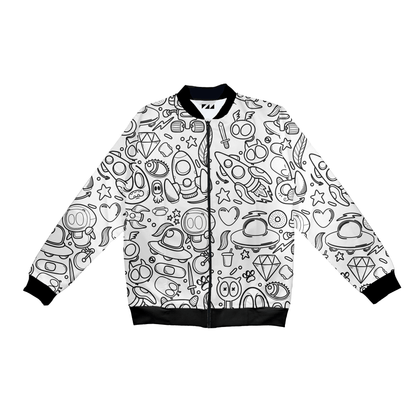 Doodle Space Bomber Jacket